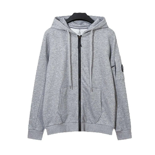 C.P. Company Gray Zip-Up Hoodie