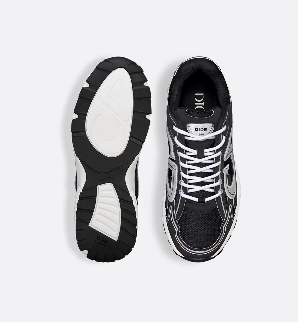 Dior B30 Sneakers — Black, White & Grey Edition