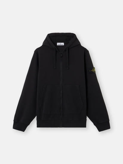 Stone Island Black Zip Hoodie