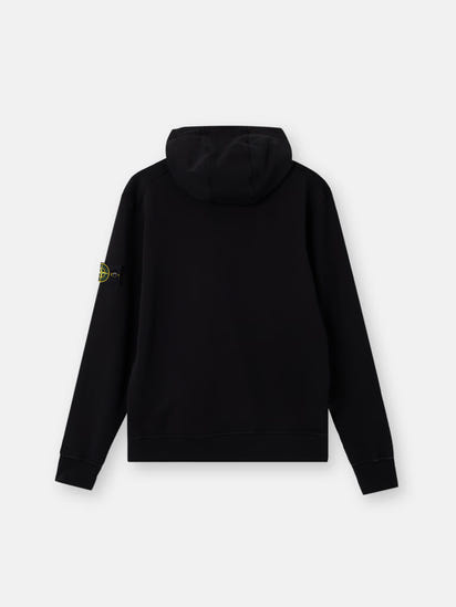 Stone Island Zip Hoodie in Organic Cotton Fleece