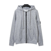 C.P. Company Gray Zip-Up Hoodie