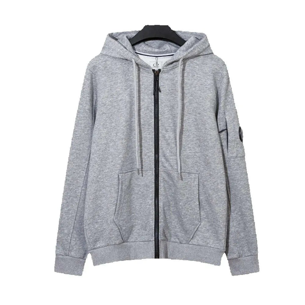 C.P. Company Gray Zip-Up Hoodie