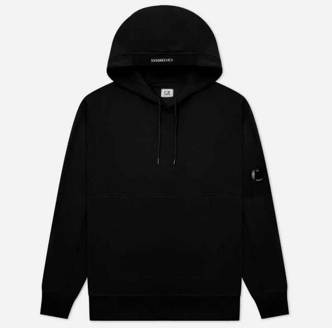 C.P. Company Diagonal Raised Fleece Lens Hoodie