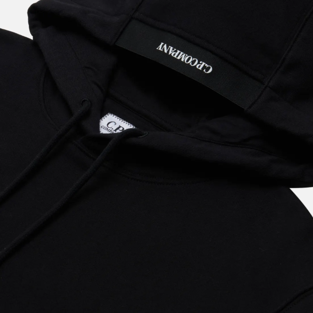 C.P. Company Diagonal Raised Fleece Lens Hoodie