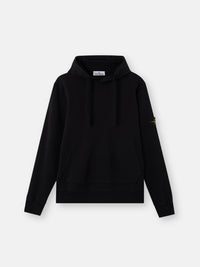 Stone Island Zip Hoodie in Organic Cotton Fleece