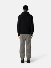 Stone Island Zip Hoodie in Organic Cotton Fleece