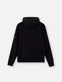 Stone Island Zip Hoodie in Organic Cotton Fleece