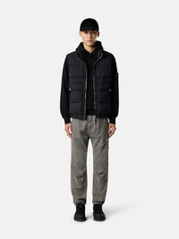 Stone Island Zip Hoodie in Organic Cotton Fleece