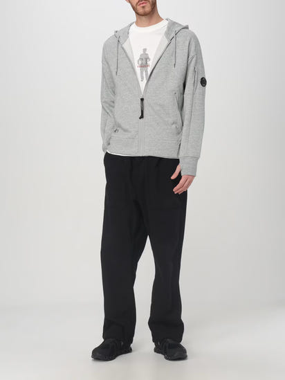 C.P. Company Gray Zip-Up Hoodie